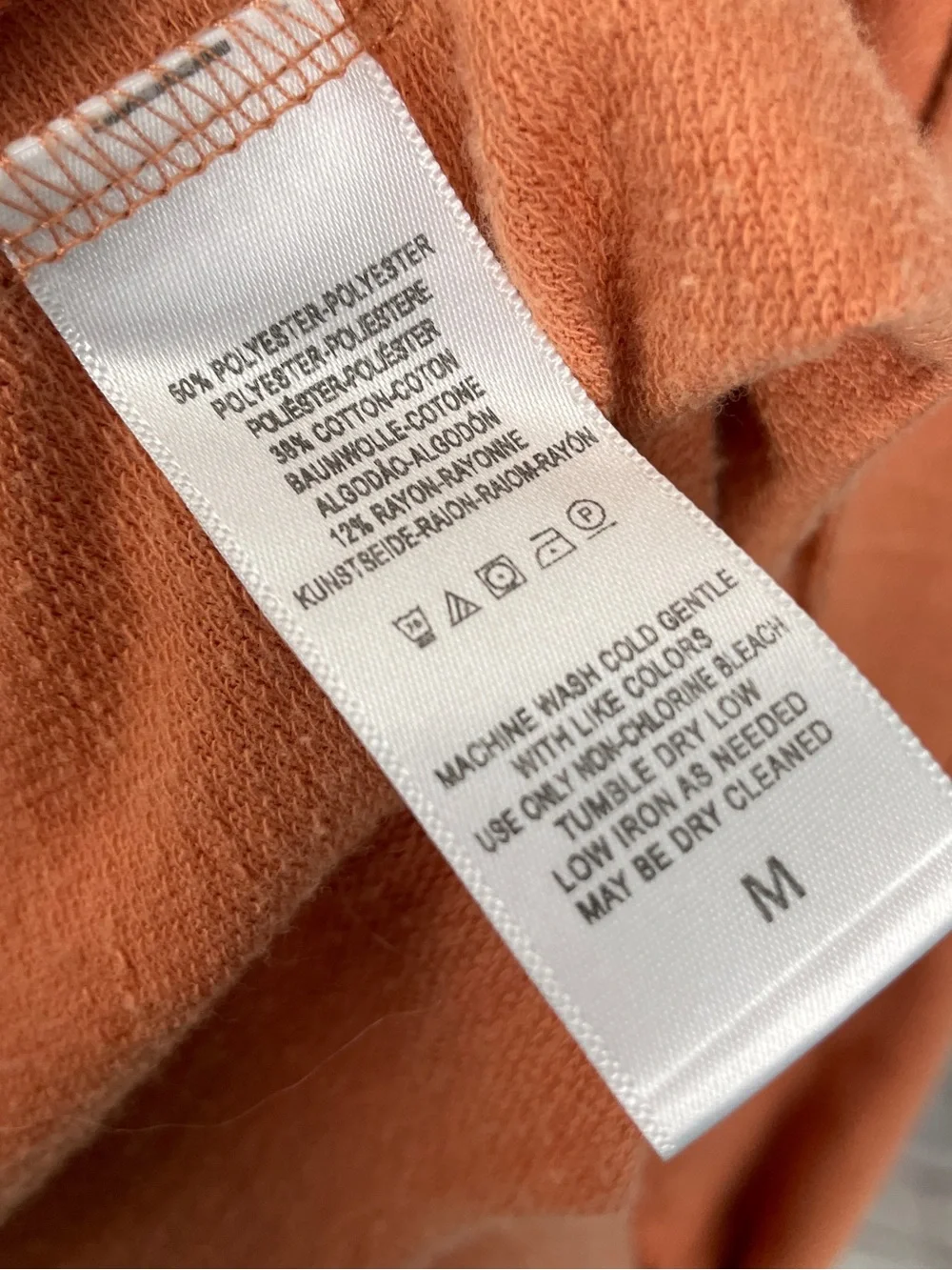 Free People Beach Orange Terri Cloth Cover-up Robe Size M